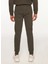 Lastikli Bel Slim Fit Kahve Erkek Eşofman Altı FM23W02PF 5