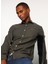 Slim Fit Gömlek Yaka Siyah Erkek Gömlek FM23W07CU 1