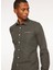 Slim Fit Gömlek Yaka Siyah Erkek Gömlek FM23W07CU 2