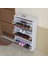 MİHRA 72 X 112 X 25,5 cm Düşer Kapaklı 3 Katlı Ayakkabılık -Ceviz 3