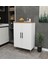 Enda Home 3 Raflı 2 Kapaklı Çok Amaçlı Dolap Çok Amaçlı Mutfak Dolabı Banyo Dolabı Çam & Beyaz 1