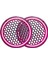 Neon Işıklı 20 cm Hoparlör ve Midrange Kapağı - 2 Adet - Pembe 1