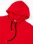 Kadın Kırmızı Kapşonlu Yazılı Sweatshirt 3