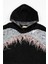 Kadın Gri Omuzdan Kola Pullu Kapşonlu Cepli Sweatshirt 3