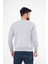 Vera Moda Tarz Erkek Sweatshirt Gri - 3 Iplik Şardonlu Uzun Kollu T-Shirt 4