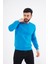 Vera Moda Tarz Erkek Sweatshirt Turkuaz - 3 Iplik Şardonlu Uzun Kollu T-Shirt 1