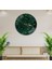 Yeşil Mermer Cam Saat - 60 cm 3