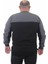 Erkek Büyük Beden Sıfır Yaka Çift Renk Triko Kazak 23751 Antrasıt 5