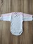 2 Parça Unisex Bebek Uzun Kollu Organik Pamuk Çıtçıtlı Body Zıbın Yenidoğan Hediye Seti 2