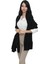 Siyah Püskülü Unisex Polar Şal 1