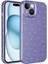 Apple iPhone 15 Kılıf Kamera Korumalı Simli Lux Koton Silikon 1