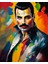 Renkli Baskılı Sayılarla Boyama Hobi Seti (Çerçeveli) 50X65 Cm: Renkli Adam 2 1