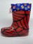 Spiderman Örümcek Adam Desenli Kırmızı Erkek Çocuk Asla Su Geçirmez Plastik Yağmur Çizmesi Bot 1