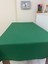 Sıvı Geçirmez Keten Dertsiz Masa Örtüsü Koyu Yeşil + 12 Peçete 3