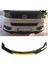 Vw Transporter Sarı Renkli Şeritli Dilli Ön Lip 4 Prç Parlak Siyah Abs 2008 - 2020 1