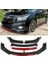 Chevrolet Cruze Kırmızı Renkli Şeritli Dilli Ön Lip 4 Prç Parlak Siyah Abs 1