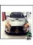 Mitsubishi Lancer Evo Siyah Renkli Şeritli Dilli Ön Lip 4 Prç Parlak Siyah Abs 2