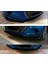 Hyundai Elantra Kırmızı Renkli Şeritli Dilli Ön Lip 4 Prç Parlak Siyah Abs 4