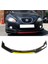 Seat Leon Mk2 Sarı Renkli Şeritli Dilli Ön Lip 4 Prç Parlak Siyah Abs 1