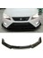 Seat Leon Fr Gri Renkli Şeritli Dilli Ön Lip 4 Prç Parlak Siyah Abs 1