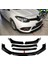 Renault Fluence Siyah Renkli Şeritli Dilli Ön Lip 4 Prç Parlak Siyah Abs 2009 - 2016 1