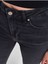 Siyah Likralı Flare Denim Pantolon-Siyah 71376 4