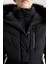 Fit Su İtici Slim Fit Kapüşonlu Suni Kürklü Puffer Şişme Parka A1559AX23WN 4