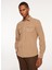 Slim Fit Gömlek Yaka Kahve Erkek Gömlek FM23W04CU 4