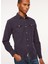 Slim Fit Gömlek Yaka Lacivert Erkek Gömlek FM23W04CU 4
