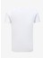 Bisiklet Yaka Beyaz Erkek T-Shirt FM23W02TG 2