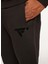 Lastikli Bel Slim Fit Siyah Erkek Eşofman Altı FM23W04PF 4
