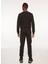 Lastikli Bel Slim Fit Siyah Erkek Eşofman Altı FM23W04PF 5