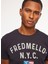 Bisiklet Yaka Lacivert Erkek T-Shirt FM23W11TG 1