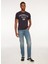 Bisiklet Yaka Lacivert Erkek T-Shirt FM23W11TG 3