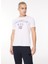 Bisiklet Yaka Beyaz Erkek T-Shirt FM23W11TG 4