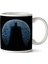 Batman Blue Moon Silhouette Iki Tarafı Baskılı Kupa Bardak 1