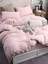 Soft Pink Tek Kişilik Çarşafı Lastikli Pamuk Nevresim Takımı 5