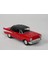 Lisanslı 1957 Chevrolet Bel Air Çek Bırak Model Metal Araba (1:34) Kırmızı 2