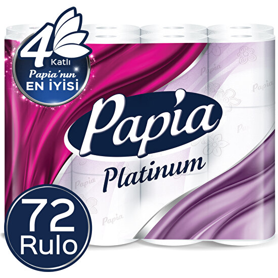 Papia Platinum Tuvalet Kağıdı 72 Rulo (24 Rulo X 3 Paket)
