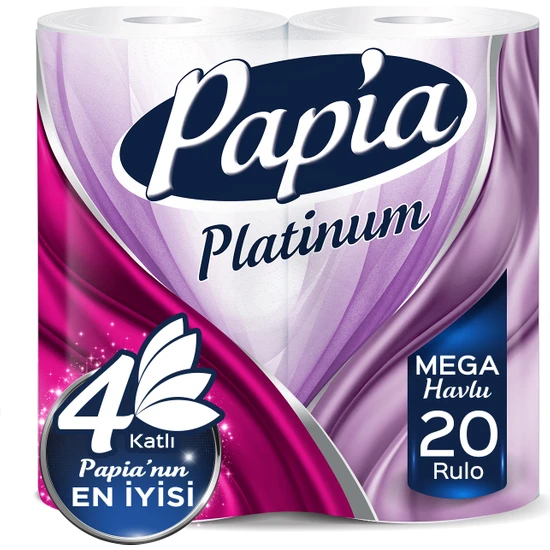 Papia Platinum Jumbo Kağıt Havlu 20 Rulo