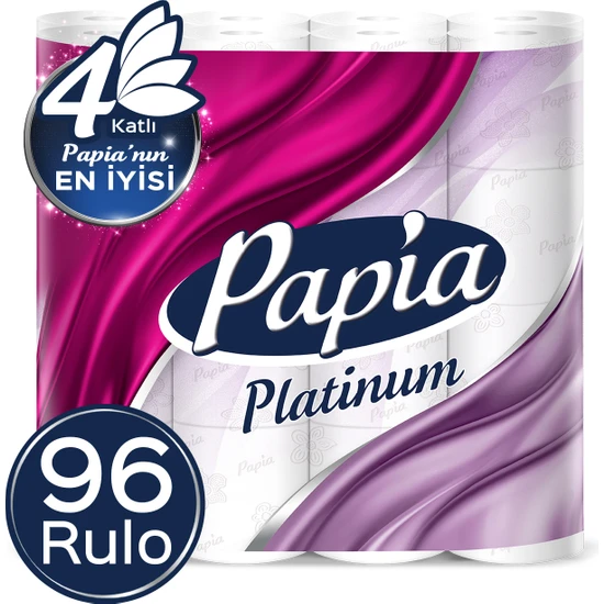 Papia Platinum Tuvalet Kağıdı 96 Rulo (32 Rulo X 3 Paket)