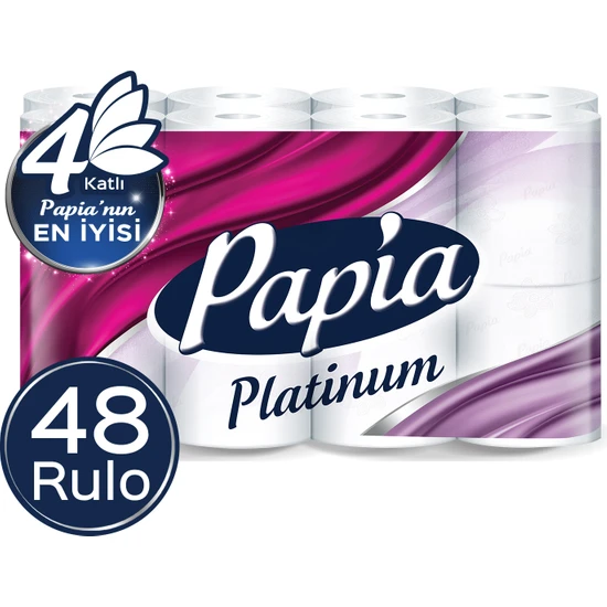 Papia Platinum Tuvalet Kağıdı 48 Rulo (16 Rulo X 3 Paket)