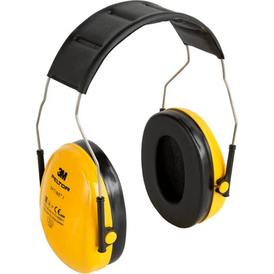 3M™ Peltor™ Optime™ I H510A Manşonlu, Kafa Bantlı Kulaklık - Sarı, 27 dB