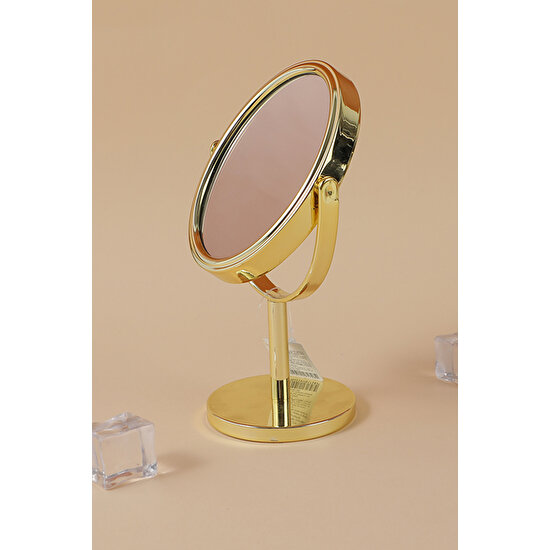 Yoyoso Mini Oval Masa Üstü Ayna Gold
