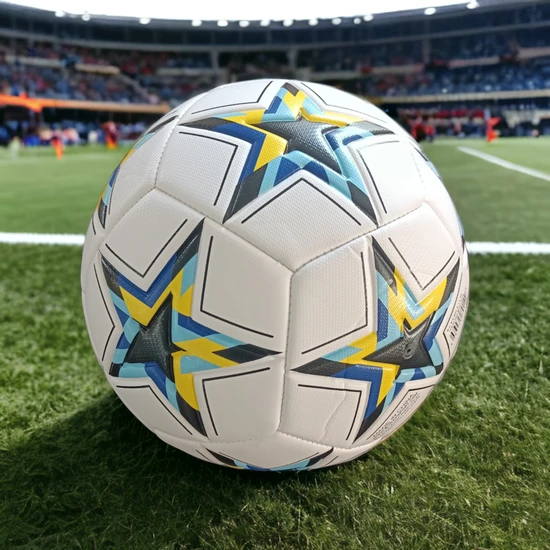 Faial Şampiyonlar Ligi Kabartmalı Yüzey Futbol Topu Sert Zemin Halı Saha Futbol Topu