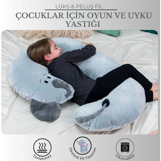 Kinderhug Lüks Çocuk Oyun ve Uyku Yastığı ( 50X100CM)