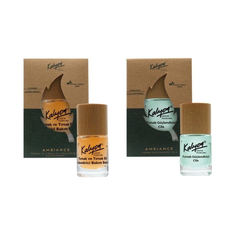 Kalyon Bitkisel Tırnak Güçlendirici Cila 11 ml - Tırnak ve Tırnak Eti Güçlendirici Bakım Serumu 11 ml