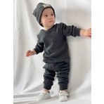 MiaBaby Pamuk Bereli 3'lü Takım Bebek ve Çocuk Antrasit