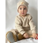 MiaBaby Pamuk Bereli 3'lü Takım Bebek ve Çocuk Bej