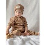 MiaBaby Pamuk Bereli 3'lü Takım Bebek ve Çocuk Kahve